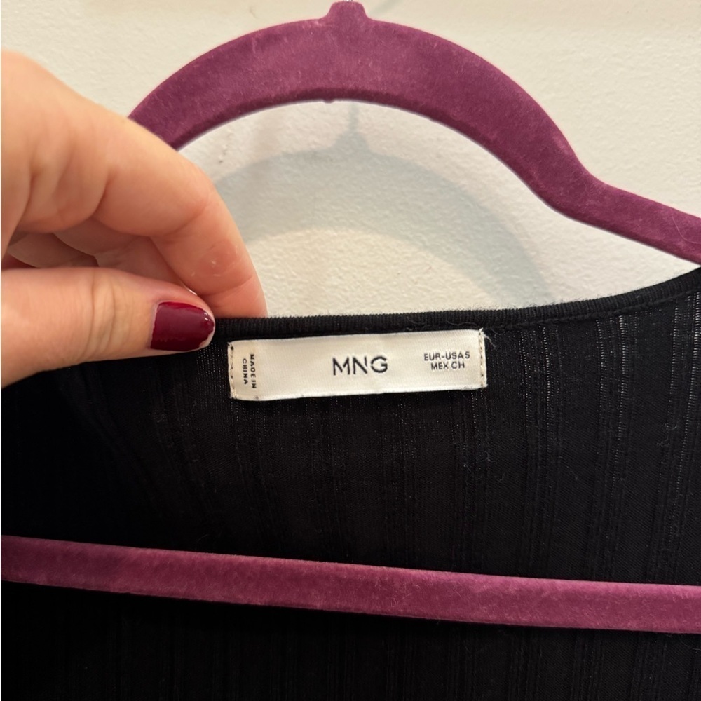 Mango Ribbed Front Knot Sweater - Picture 4 of 7